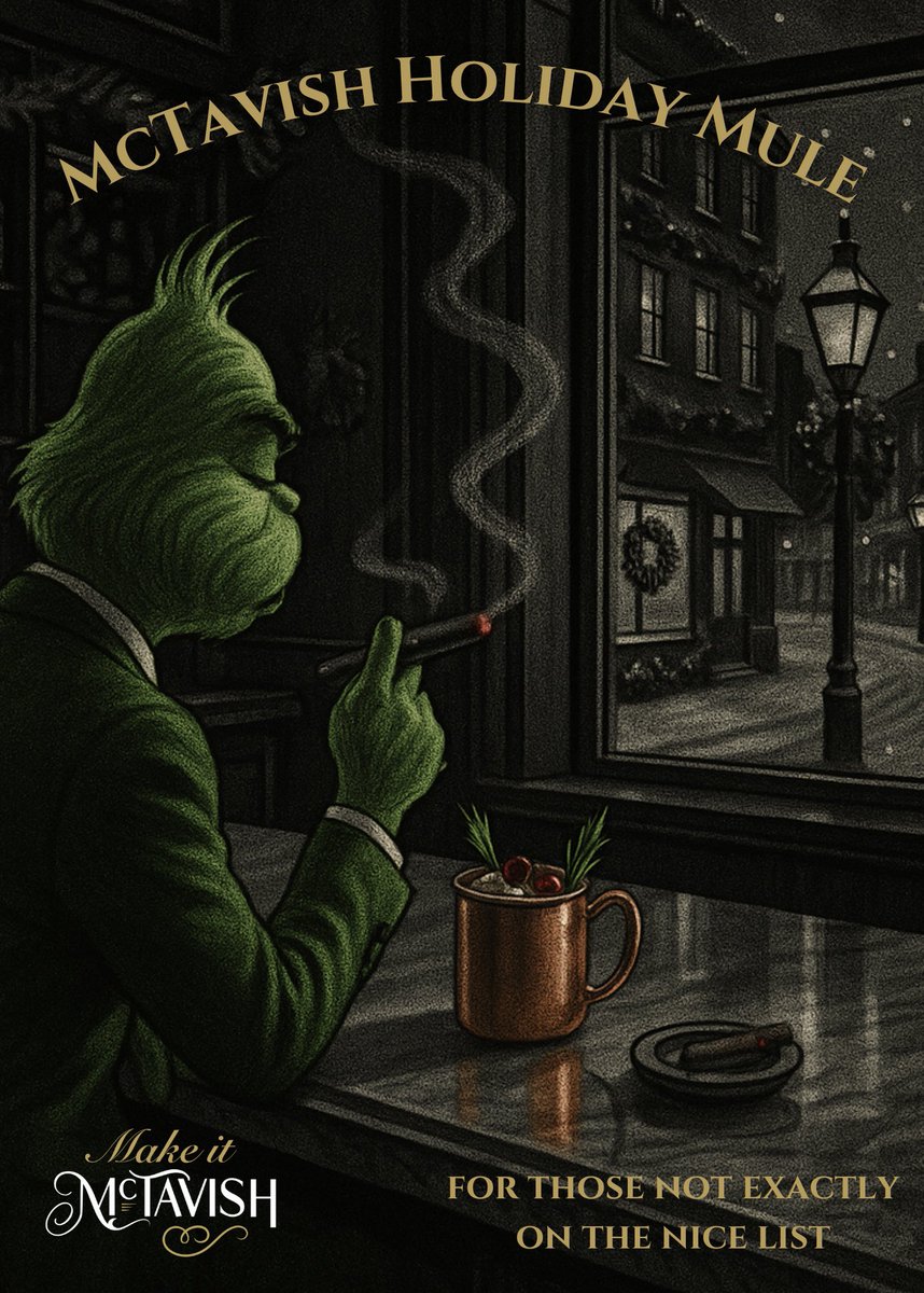 Just in time for Thanksgiving - introducing the McTavish Holiday Mule. With hints of spice &amp; rosemary all brought together by our award winning bourbon, this is an ideal holiday cocktail. Enjoy! 🥃