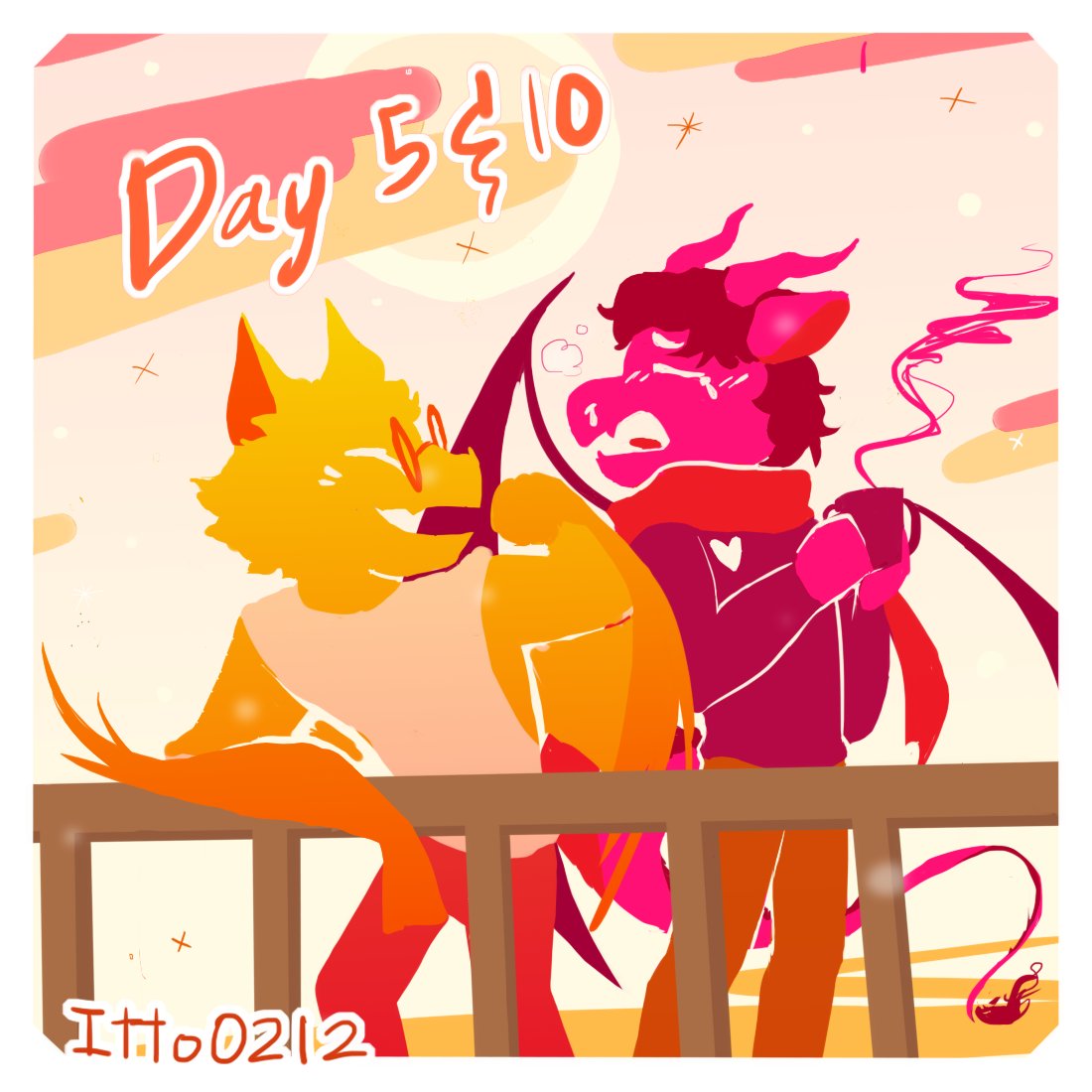 Decided on drawnin some friends for this one

So i present day 5 &amp; 10 (yee im not doing it everyday lol)  #huevember2025