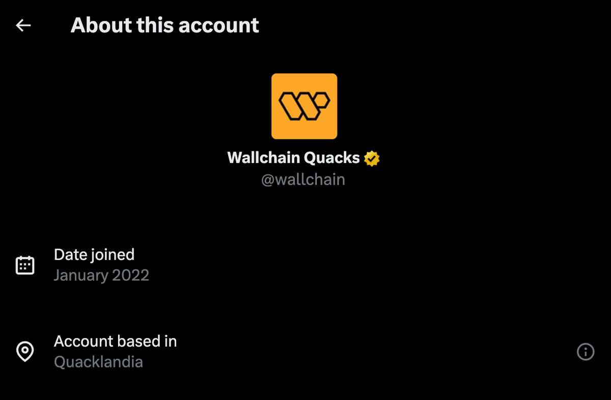 wallchain's tweet image. If you see this tweet, congrats!

You&apos;re a Quacklandia resident 🦆