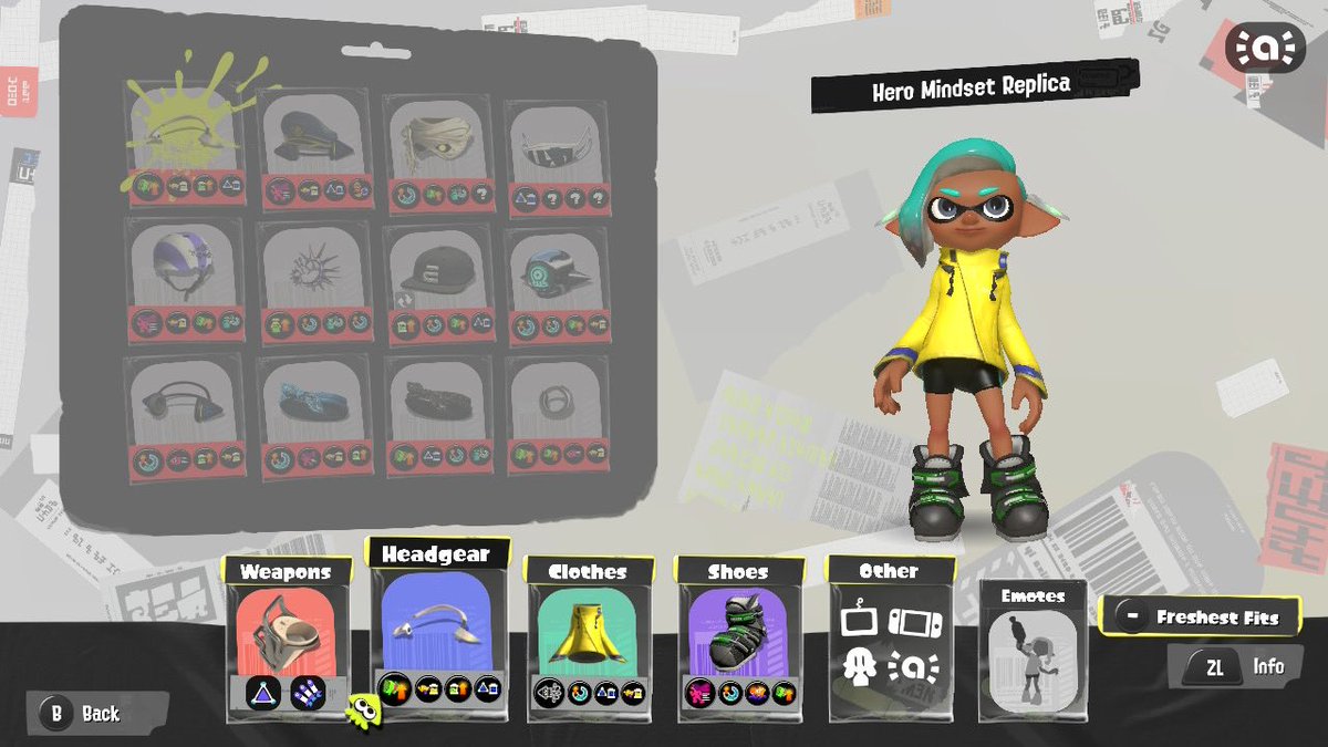 desertmechanic's tweet image. An extra #fourfriday fact for y'all!

Back when Splatoon 3 first launched, my Four's hairstyle was this! A callback to how her hairstyle was the combover during Splatoon 2's events.