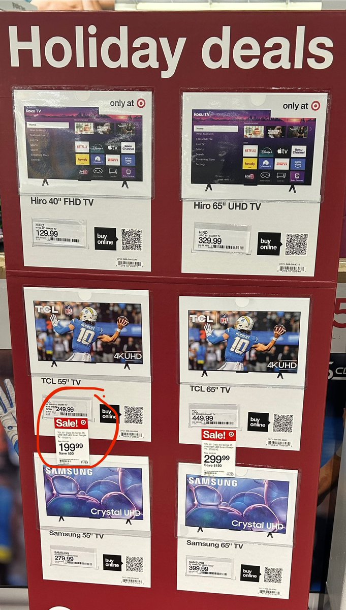 TurntUpDylan's tweet image. TVs seem like the only thing that’s actually going down in price.

A 55 inch 4k UHD TV is cheaper than a Star Wars LEGO set.