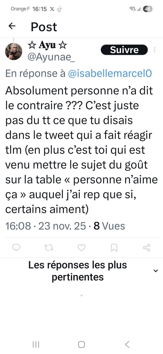 isabellemarcel0's tweet image. Bon, comme elle a bloqué les réponses et que j&apos;exige mon droit de réponse, je répète que je nai jamais dit que PERSONNE n&apos;aime les bibliothèque, juste que MOI je n&apos;aime pas mais que chacun ses goûts...
C&apos;est pas beau detre mauvaise perdante ayu!!