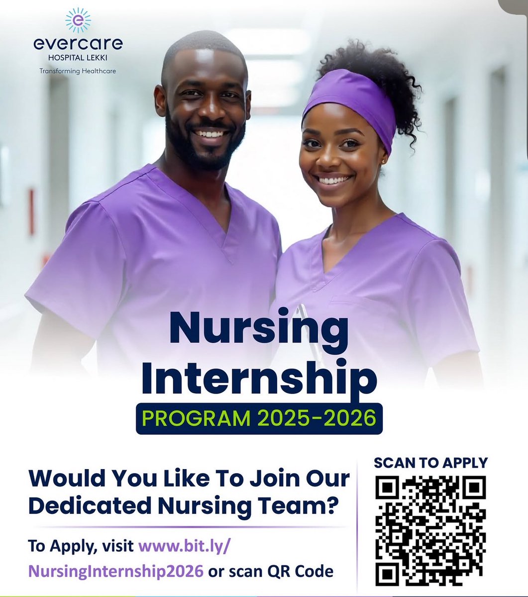 silverpenydr's tweet image. If you a newly graduated Nurse in Nigeria and you wish to have your internship done in Evercare hospital in Lekki.  This kindly check this out .