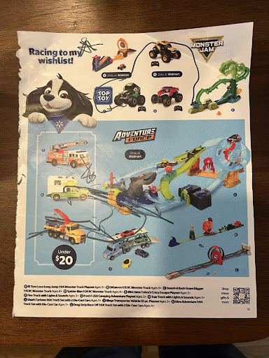 Toy catalog page