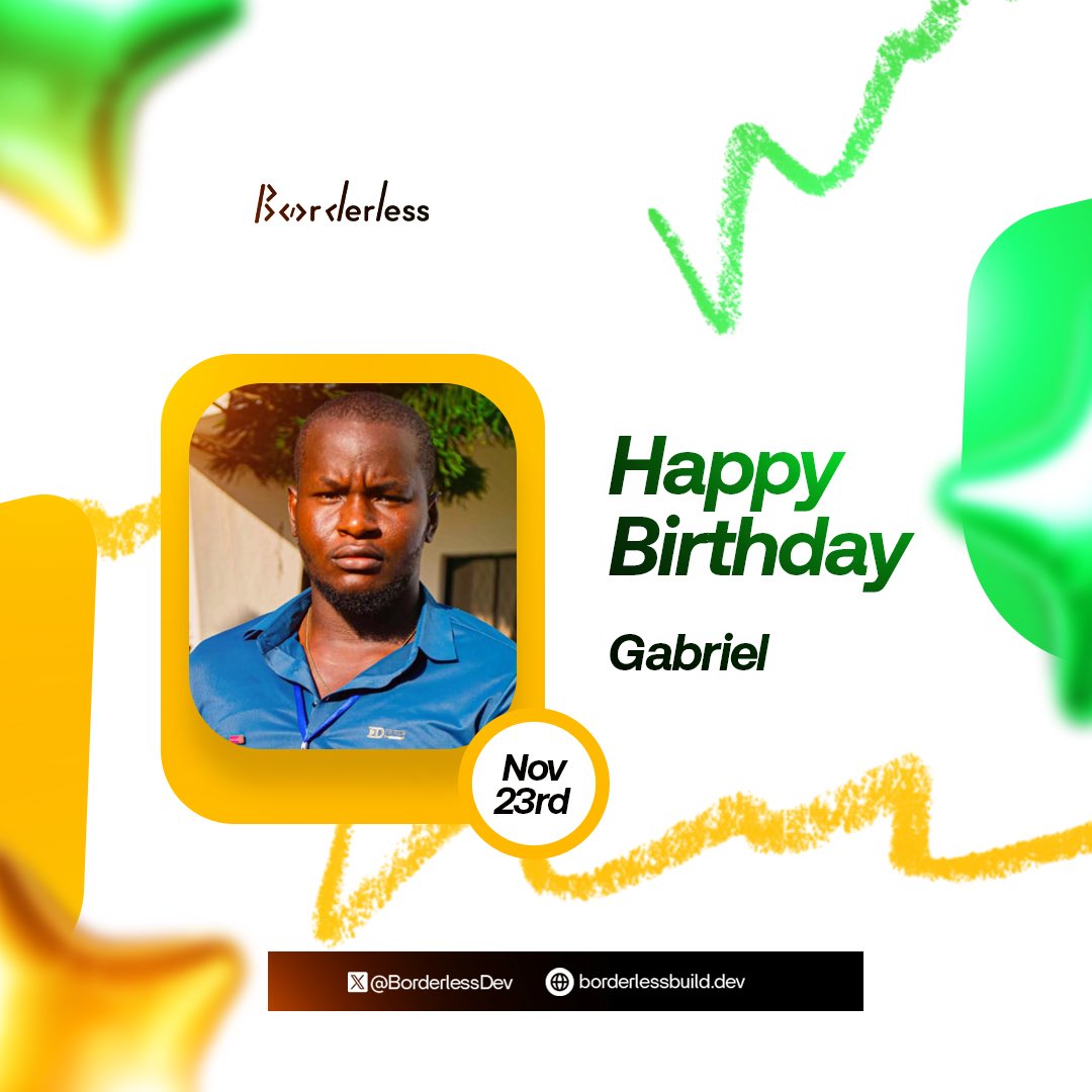 BorderlessDev's tweet image. Happy birthday to our very own @NworahGabriel 🎉

We are so grateful for the gift of you!

Thank you for tutoring, leading, and consistently contributing. 👏 

Our progress at @BorderlessDev is possible because dedicated people like you continuously add value. 😌

Welcome to your…