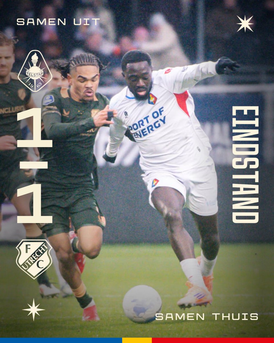 telstar1963nv's tweet image. Gelijkspel..

#WitteLeeuwen #TELutr