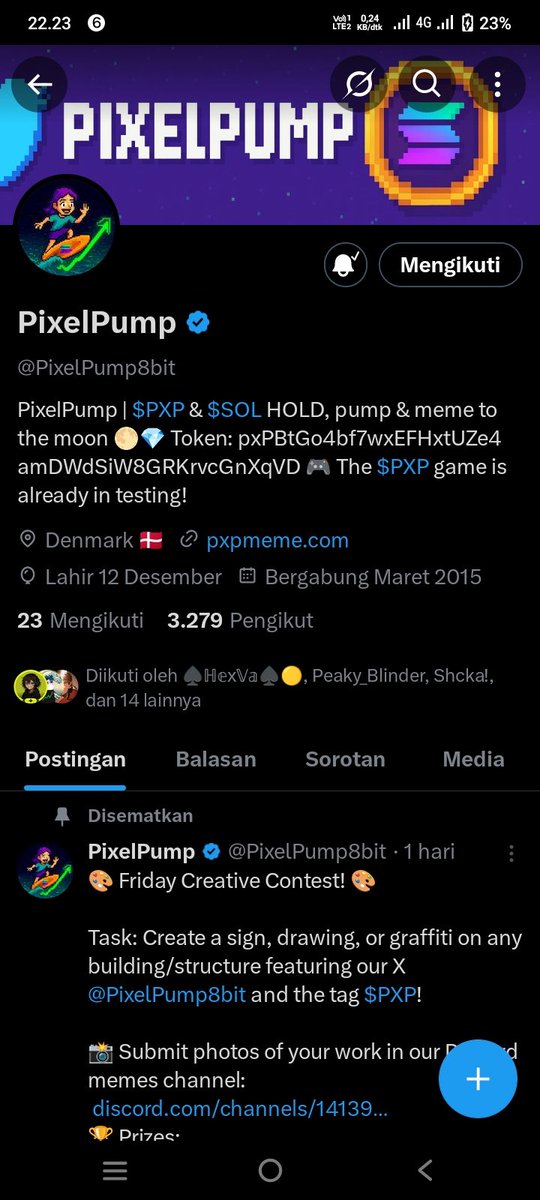 21nrja's tweet image. AfsgqxtkLQu6o4ghn5uGVLEvrsyQ9y1fxisF9mXcBSEj
@lyv_view
@ajapekhadanta
@Charism_Web3
#PixelPump #PXP #CryptoContest #Giveaway #SOL #NFT #CryptoCommunity #BlockchainFun