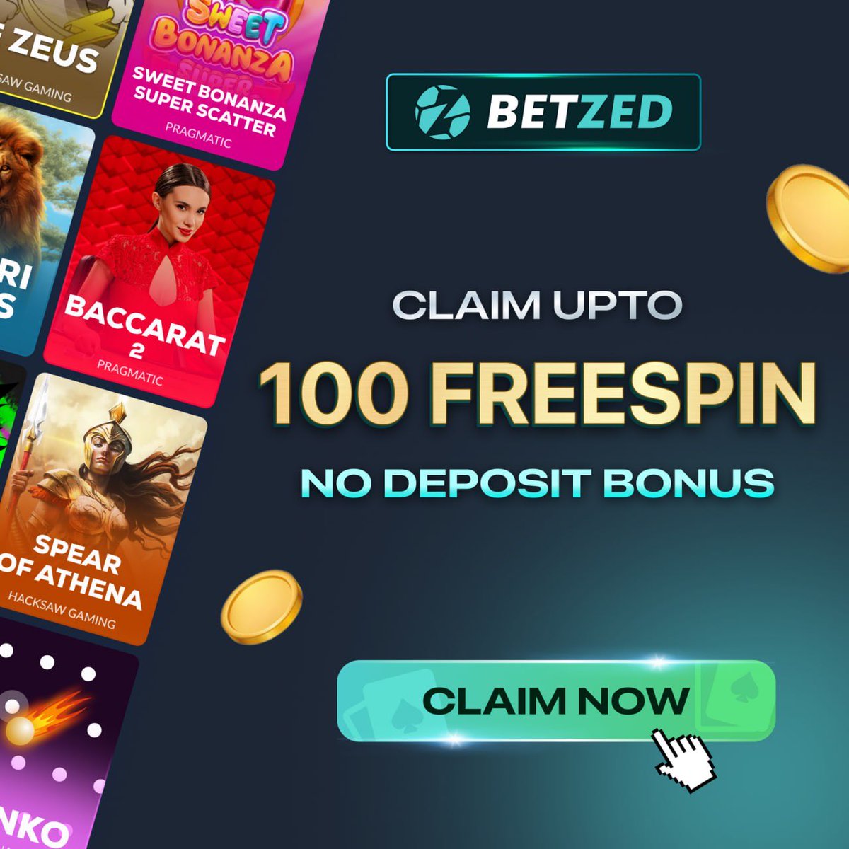 ScubaGambles's tweet image. 🎰 100 FREE SPINS — GUARANTEED REWARD! 🎁
💎 No Deposit Needed — every new user gets up to 100 Free Spins, 100% guaranteed!

🔔 Follow + ❤️ Like + 🔁 RT + 🗨️ Comment your UID to claim instantly ⚡
⏰ Limited time only — don’t miss your chance!
#FreeSpins #Giveaway #Slots #BetZed