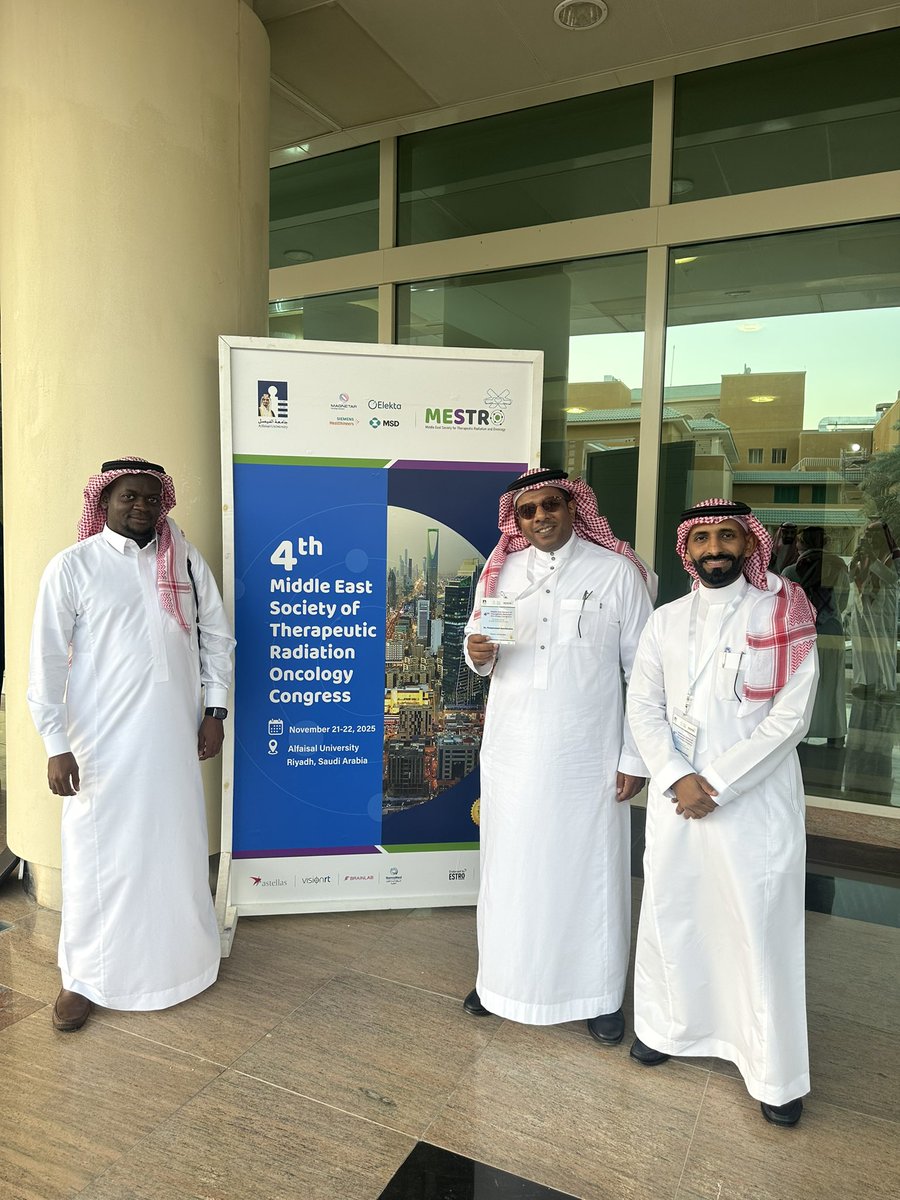Mph_Awad's tweet image. بحضور نخبة من الخبراء والمختصين، سعدت بالمشاركة كمتحدث في مؤتمر جمعية الشرق الأوسط للعلاج الإشعاعي والأورام @Mestro_Org في رحاب @Alfaisaluniv، حيث تمت مناقشة أحدث المستجدات في الذكاء الاصطناعي والتقنيات الحديثة للعلاج الاشعاعي للأورام.

كل الشكر والتقدير لرئيس المؤتمر…