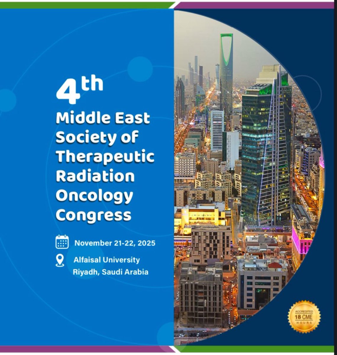 Mph_Awad's tweet image. بحضور نخبة من الخبراء والمختصين، سعدت بالمشاركة كمتحدث في مؤتمر جمعية الشرق الأوسط للعلاج الإشعاعي والأورام @Mestro_Org في رحاب @Alfaisaluniv، حيث تمت مناقشة أحدث المستجدات في الذكاء الاصطناعي والتقنيات الحديثة للعلاج الاشعاعي للأورام.

كل الشكر والتقدير لرئيس المؤتمر…