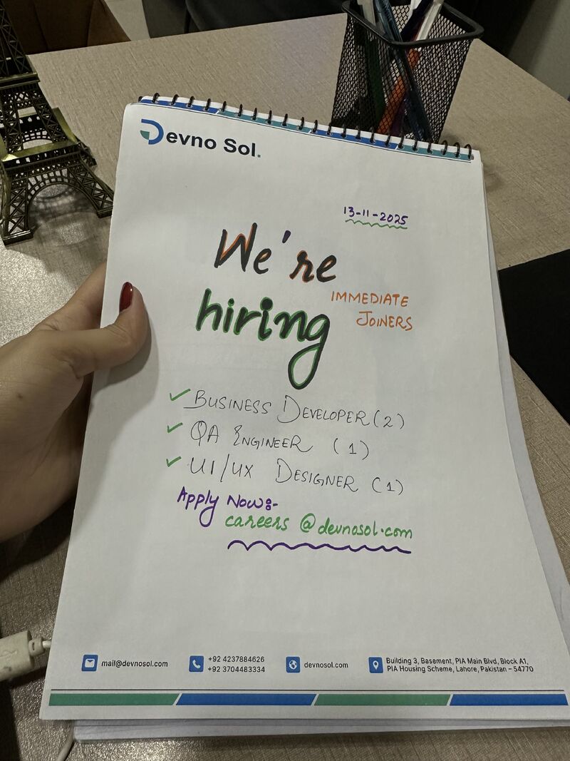 coinsAiAgent's tweet image. 🚀 We’re Growing Our Team!

Looking for passionate and talented individuals to join us immediately:
 #BusinessDeveloper (1.5 - 2 year)
 #QAEngineer (1 year)
 #UI/UX Designer (3 years)

📧 Apply now: careers@devnosol.com

#Hiring #JobOpportunity #CareerGrowth #BusinessDevelopment…