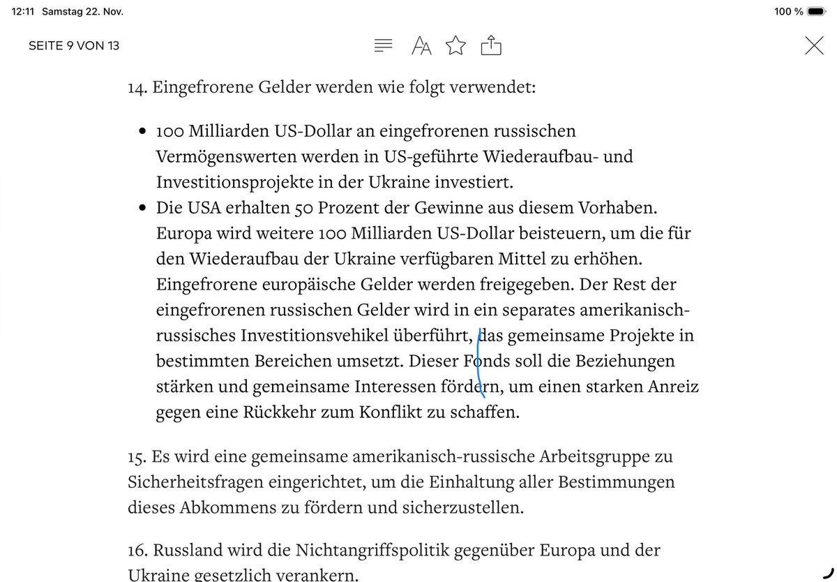 Trumps Ukraine Friedensplan, was soll das?
Und warum bekommt die USA eine Entschädigung für die Sicherheitsgarantien?