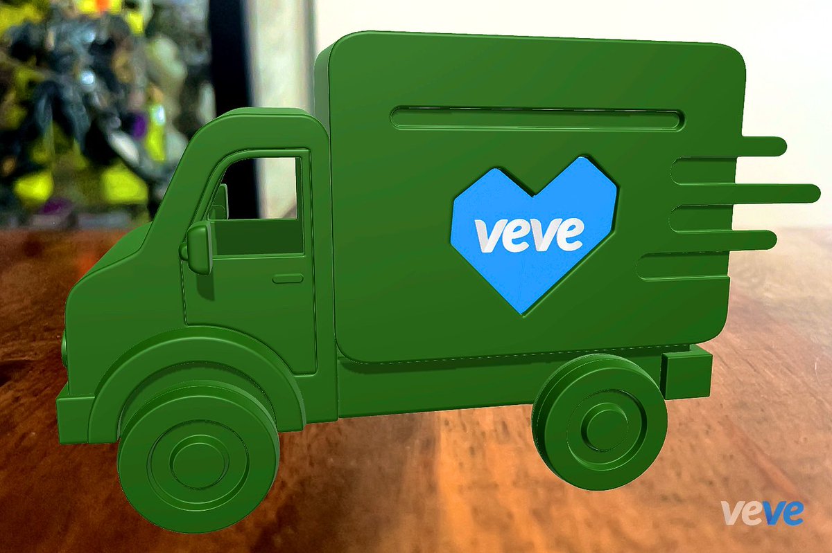 Soooo the VeVe logo fits perfectly into the design slot of the Green Truck? 🚛💙

Coincidence???🤔😲

#VeVe
