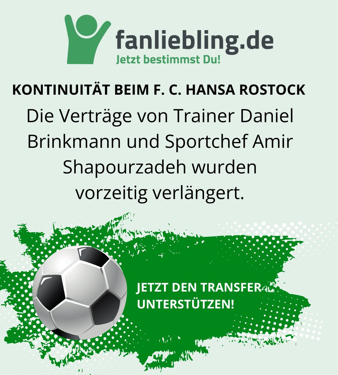 Neuigkeiten bei Hansa👍

#fchansarostock #Fussball #like #socialmedia #herz #liebe #amazing #fanart