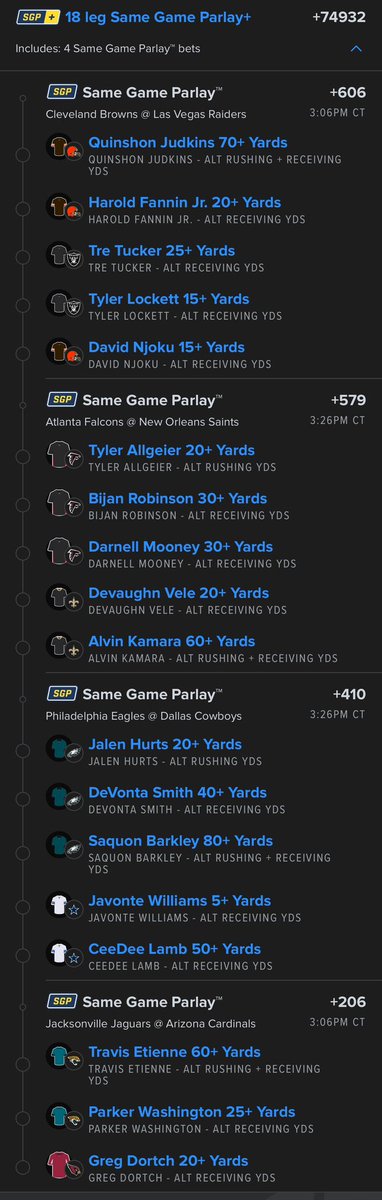 cookitup31's tweet photo. NFL LATE SLATE MEGA https://t.co/s8TOshO4fh