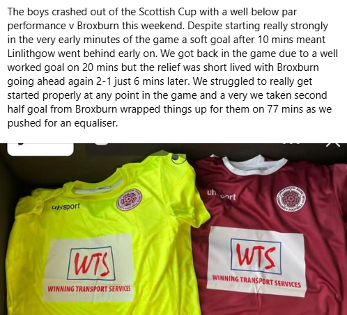 LRCFC2008's tweet photo. Broxburn Colts (3) - Linlithgow Rose (1) https://t.co/VBKOTDvX4T