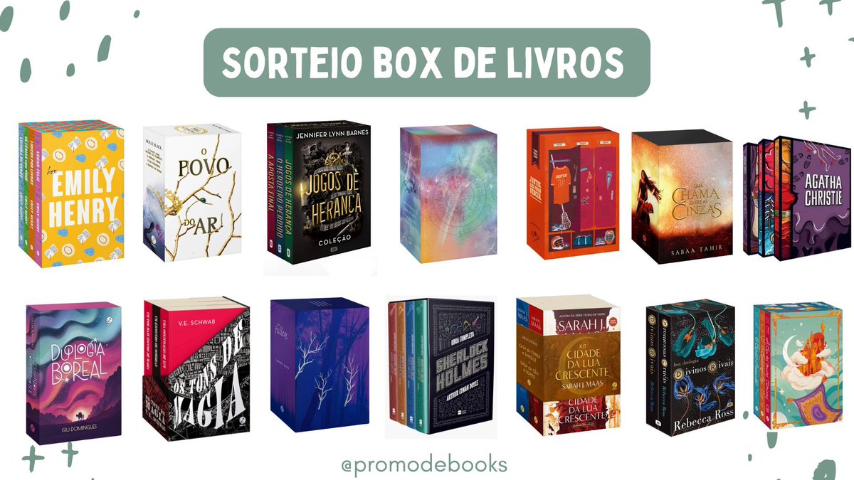 promodebooks's tweet image. ⚡️ Sorteio Relâmpago ⚡️ 

🏆 Prêmio:
✨ UM Box do banner OU R$130 em livros da sua escolha OU PIX de R$130!

↪️ Regras:
• Seguir @promodebooks 
• Dar rt nesse tweet (sem citar) 
• Dar RT no tweet citado 

📆 Resultado: 28/11!🍀