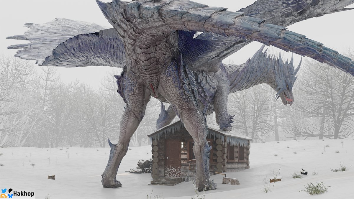 Hakhop1's tweet photo. Winter is been harsher than usual, you know the cause, and you're  hunting for it. but your search has been unsuccessful, you decide to  return to your cabin, you got outsmarted. Velkhana...

4K, Nommings and UB variants where the gems gather (🐉). https://t.co/2rULMbKrd9