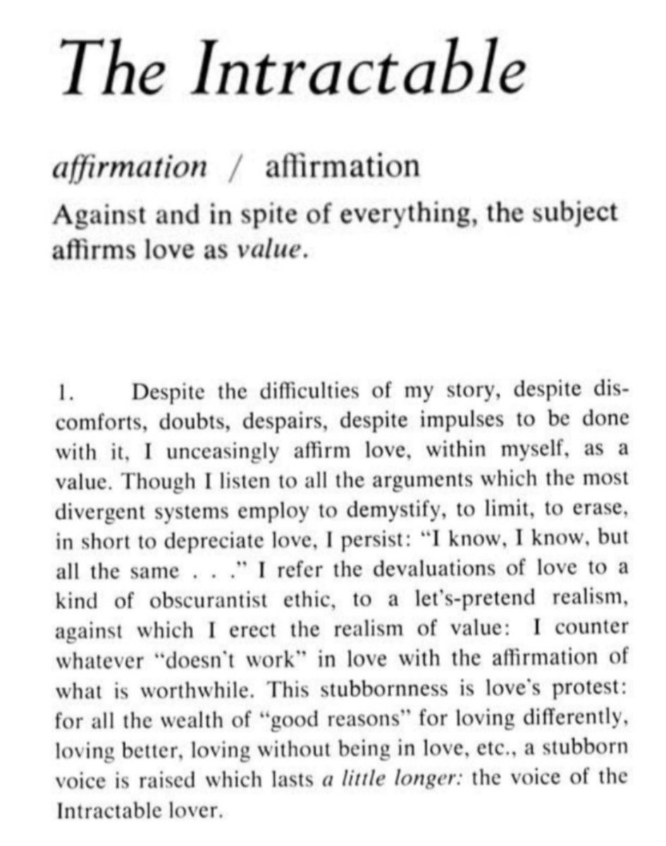 synekura_audio's tweet image. Roland Barthes, from &apos;A Lover&apos;s Discourse&apos;, 1978