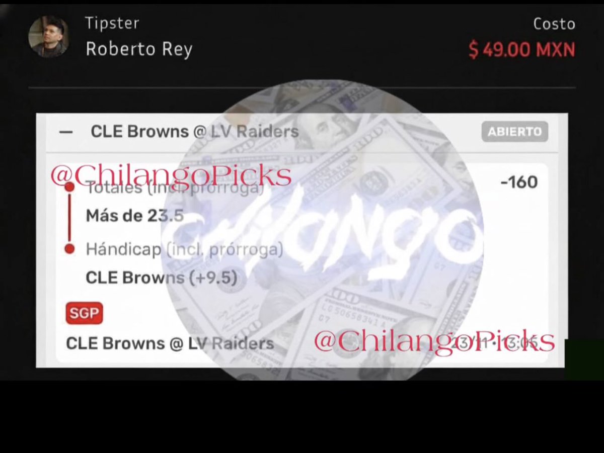 ChilangoPicks's tweet photo. ROBERTO REY APUESTA EXCLUSIVA DE LA APP 🤴🏻🔥 https://t.co/INFeyzCZY4