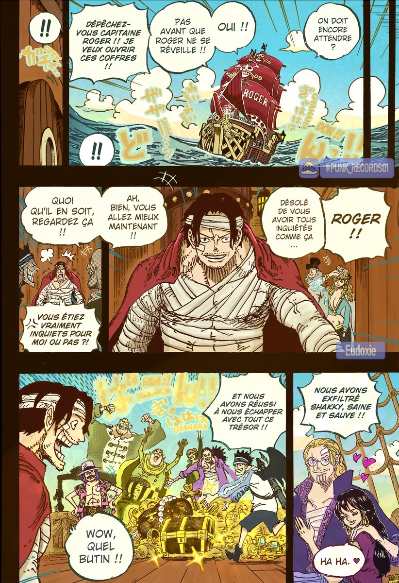 Shakky &amp; Ray 🥰 (et des gros trésors qui brillent✨)

Disponible sur <a href="/punk_records01/">Punk Records 🌐</a> 🌐

#ONEPIECE1166 #OnePiece #MangaColoring