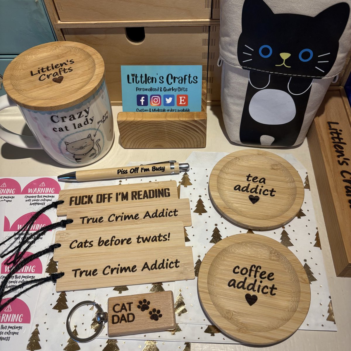 Hi lovelies 🙋🏻‍♀️
I’m just packing up a few more of your Etsy orders ready for posting next week 📮

You have less than 3 weeks to order for Christmas, my #etsyuk shop closes on Friday 12th December at 12pm 🎅🏻🎄🎁

littlenscrafts.etsy.com
#TheCraftersUK #UKMakers #CraftBizParty