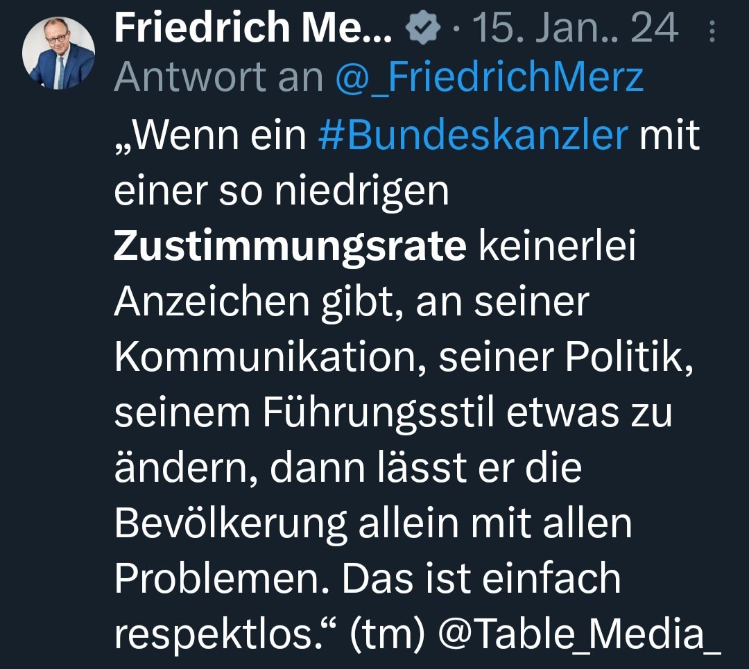 Zum Glück macht er das ja jetzt besser, als Scholz.🙄
