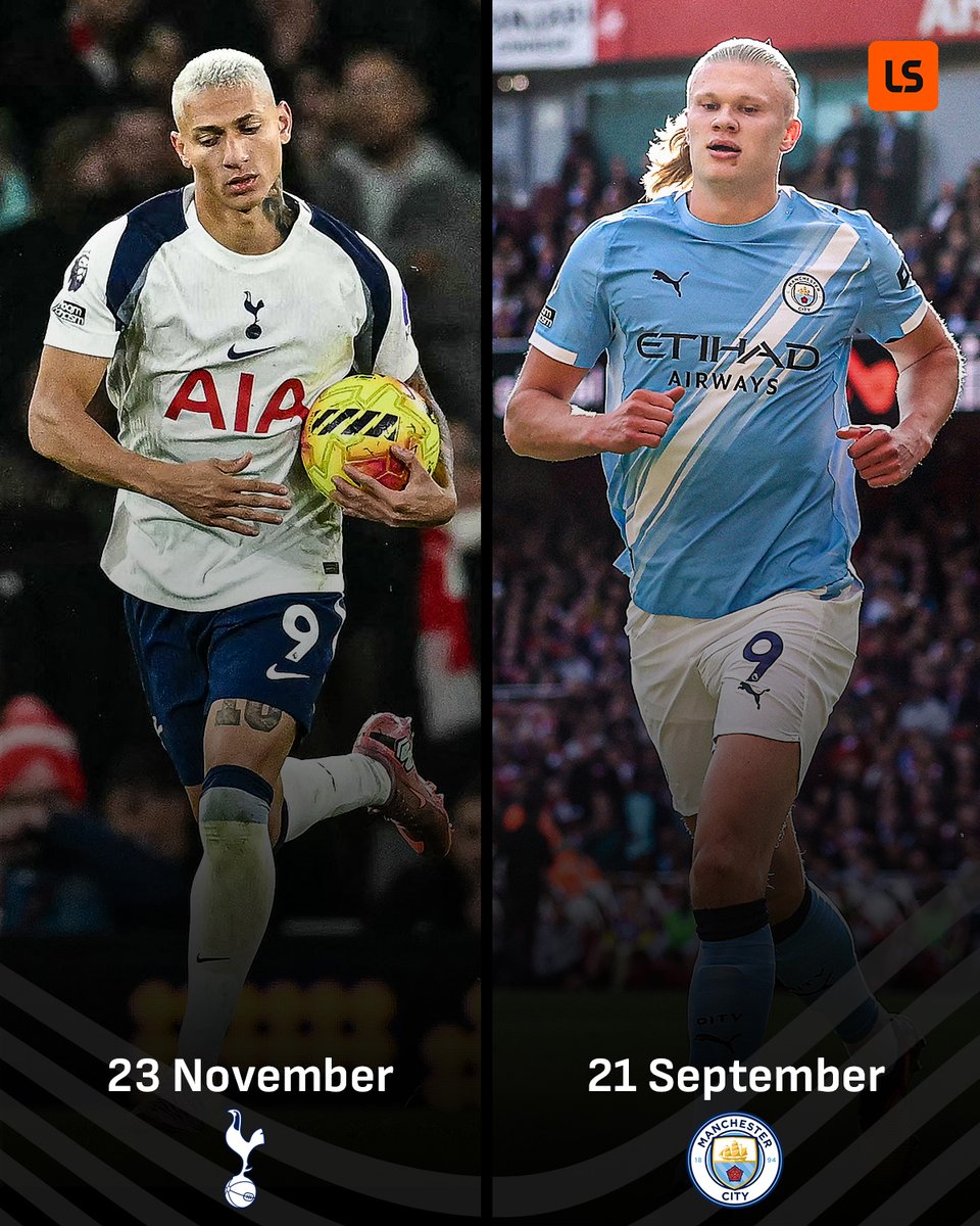 livescore's tweet image. The 𝗼𝗻𝗹𝘆 𝘁𝘄𝗼 players who have netted against Arsenal in all 9⃣ games at The Emirates this season 😳