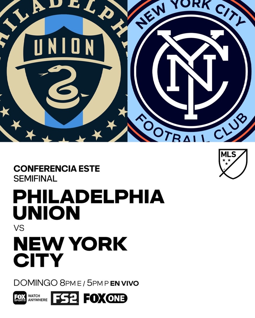 FOXDeportes's tweet photo. IMPERDIBLE DUELO. 🔥 Este domingo en la pantalla de FOX Deportes no te pierdas la semifinal de conferencia de #MLSenFOX. 😎 ¿Quién llegará a la final? No te lo pierdas por #FSApp, FS2 y @watchfoxone. https://t.co/DlpeUn0X2p https://t.co/qivZ8VmeCH