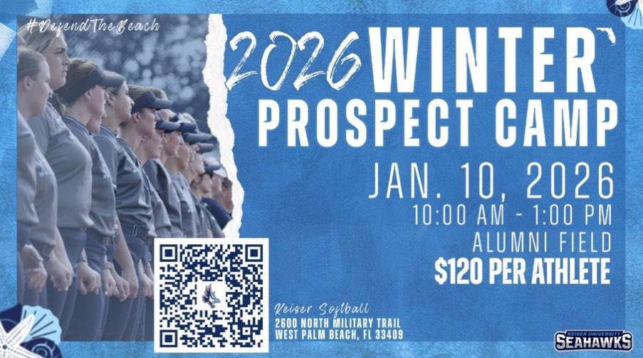 BEACH TIME in January! 🏖️ 🐠 🏝️ Looking for future Seahawks. <a href="/Keiser_Softball/">Keiser Softball</a> <a href="/KaliKaestner/">Kali Kaestner</a> 

Hit the link below ⬇️
kuseahawks.com/registrations/…