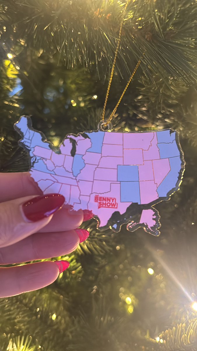 asdindiana's tweet photo. My first ornament I put on my tree this year ☺️🇺🇸 let’s keep this map going 🙌🏻#Christmas2025 https://t.co/R6RR48SRSQ