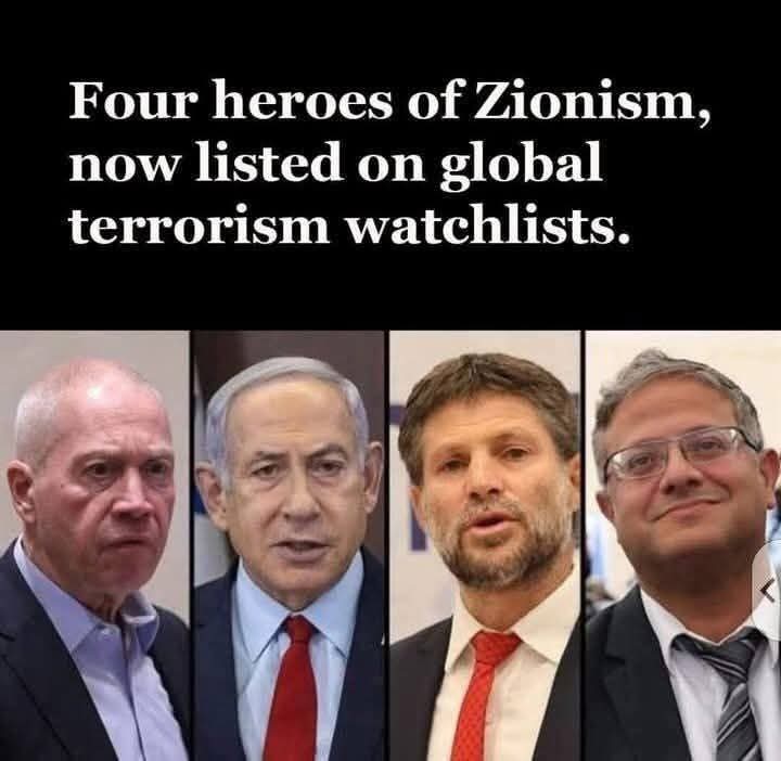 fouad1107's tweet photo. Four criminals...will meet their end sooner or later 
#IsraelTerroristState #Israel https://t.co/KfolOFSDAg