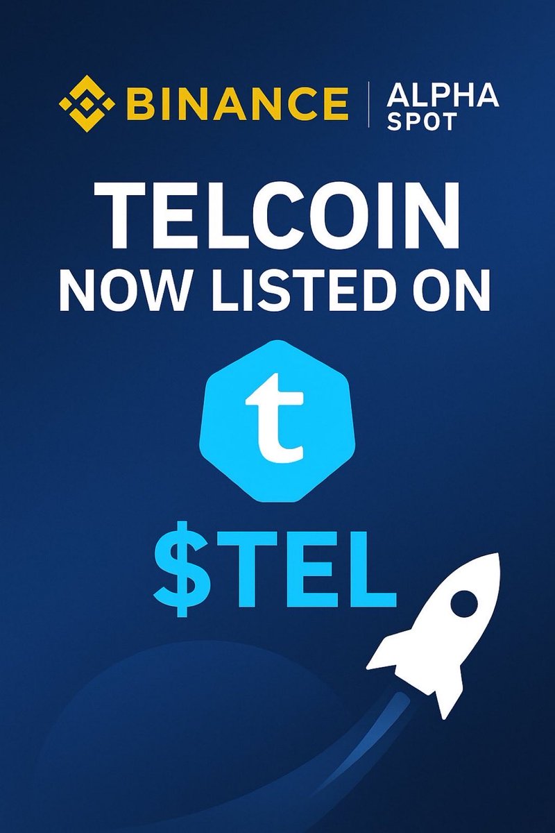 Great news — Telcoin has been listed on Binance Alpha Spot, bringing more access and liquidity to $TEL. <a href="/telcoin/">Telcoin</a> <a href="/TelcoinPaul/">Paul Neuner</a>