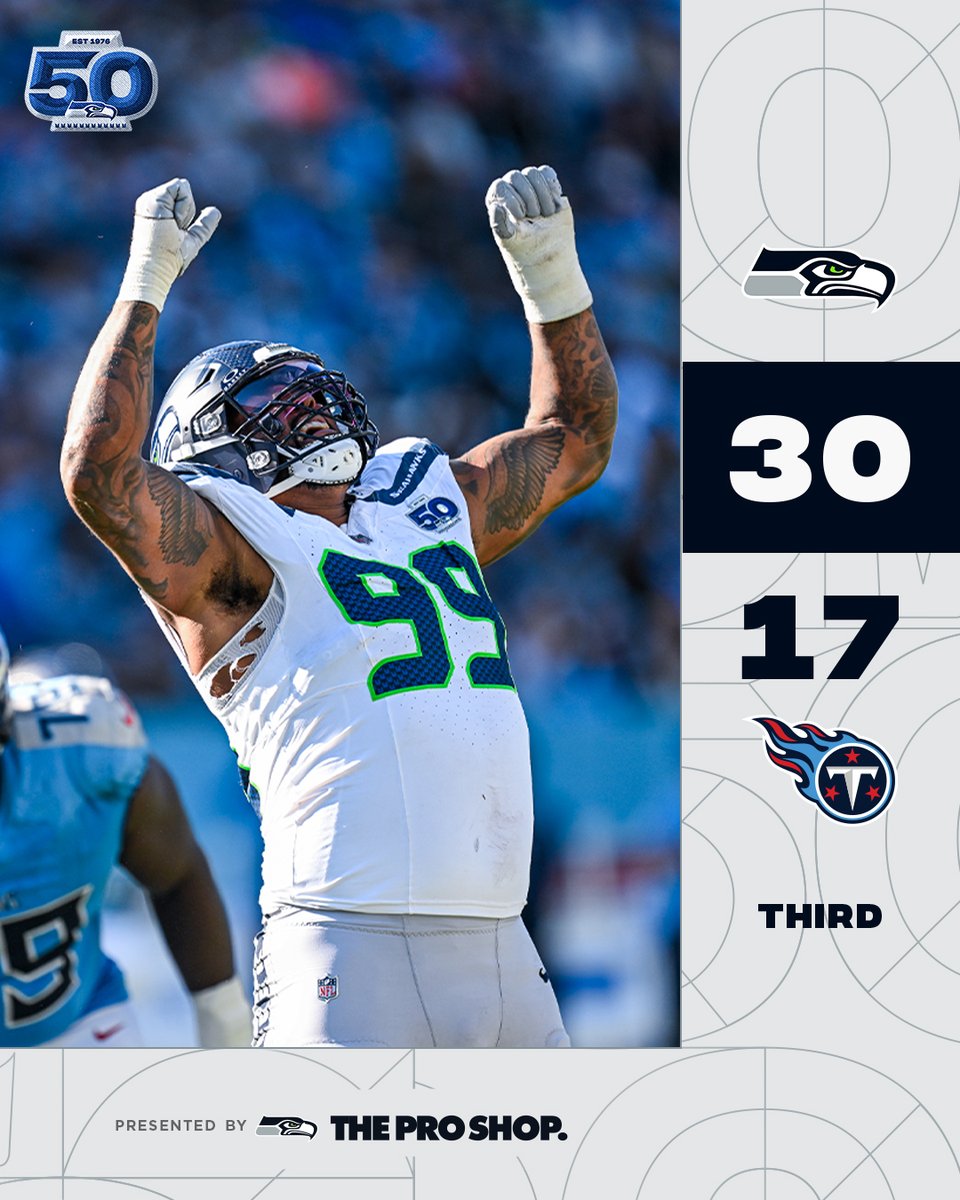 One to go. 👀
Presented by @SeahawksProShop