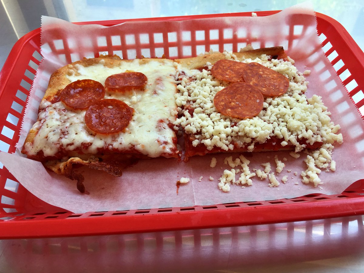 RegionalUSFood's tweet image. Ohio Valley-style pizza — a distinctive square-crust preparation in which the crust is cooked and the toppings are added cold