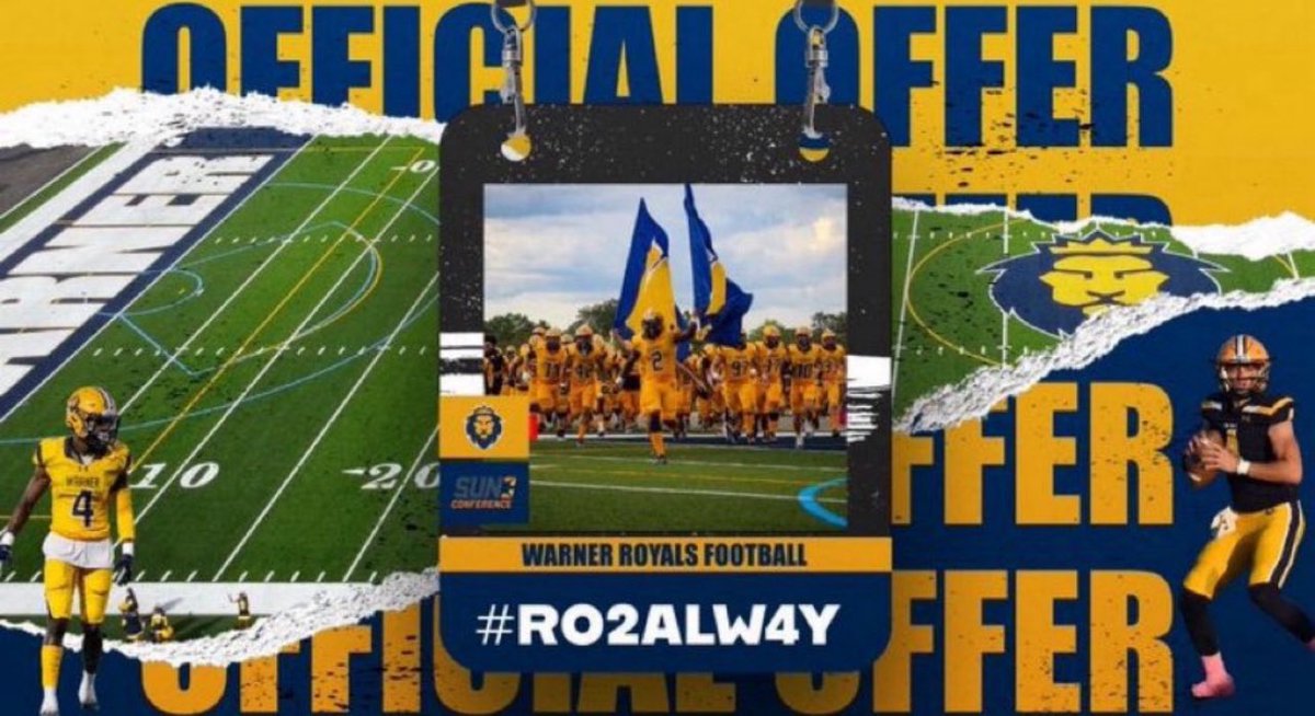 LaneRoberts2020's tweet photo. God has blessed me with another offer from @WarnerUFootball @CoachJoeNieves @wessaff14 @wessaff14 @Coach_Ronacher @jlanetrain36 @Calvary_FB https://t.co/EdOgGonMvD
