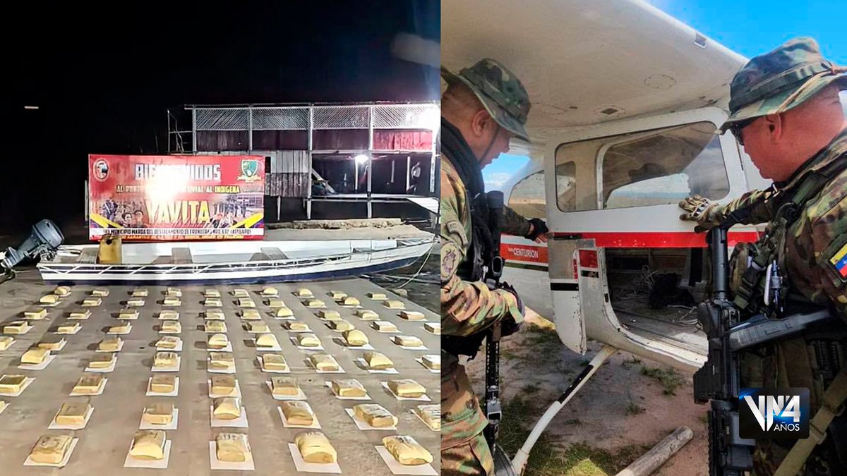 🛡️🇻🇪 Operación Escudo Bolivariano: FANB inutiliza aeronave hostil en Bolívar e incauta 292 kg de drogas en Amazonas

#السعوديه_اليابان #zelena #riyadh #helevier #zeudiners #linglingkwong #恋ムズ #恋ムズ #บอลไทย
