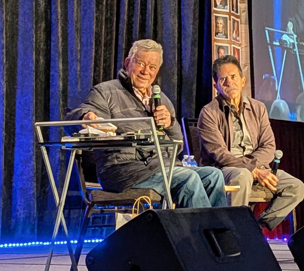 TrekMovie's tweet photo. Shatner reflects on his suborbital flight: Space isn't the final frontier, death is. #stchi. #startrek https://t.co/LgC30llcnV