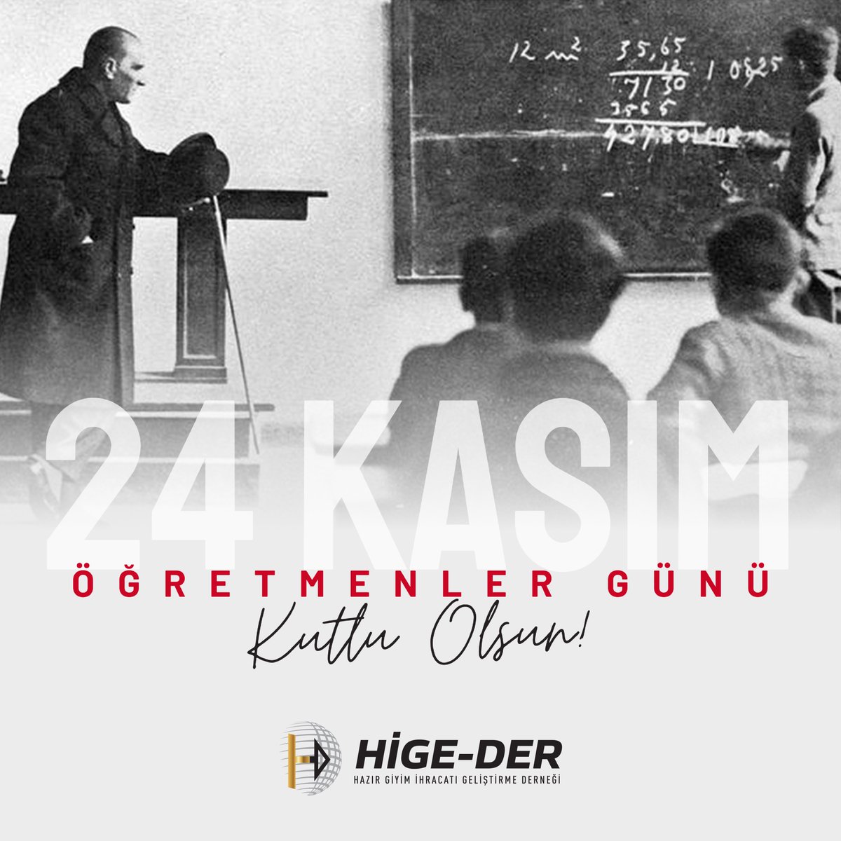 Bilgiyle dünyamızı aydınlatan, geleceğimize yön veren tüm öğretmenlerimizin 24 Kasım Öğretmenler Günü’nü içtenlikle kutluyor; geleceğimiz için gösterdikleri emek, sabır ve özveri dolu katkıları için saygı ve şükranlarımı sunuyorum.

Hüseyin Öztürk
HİGE-DER YK Bşk.

#24Kasım