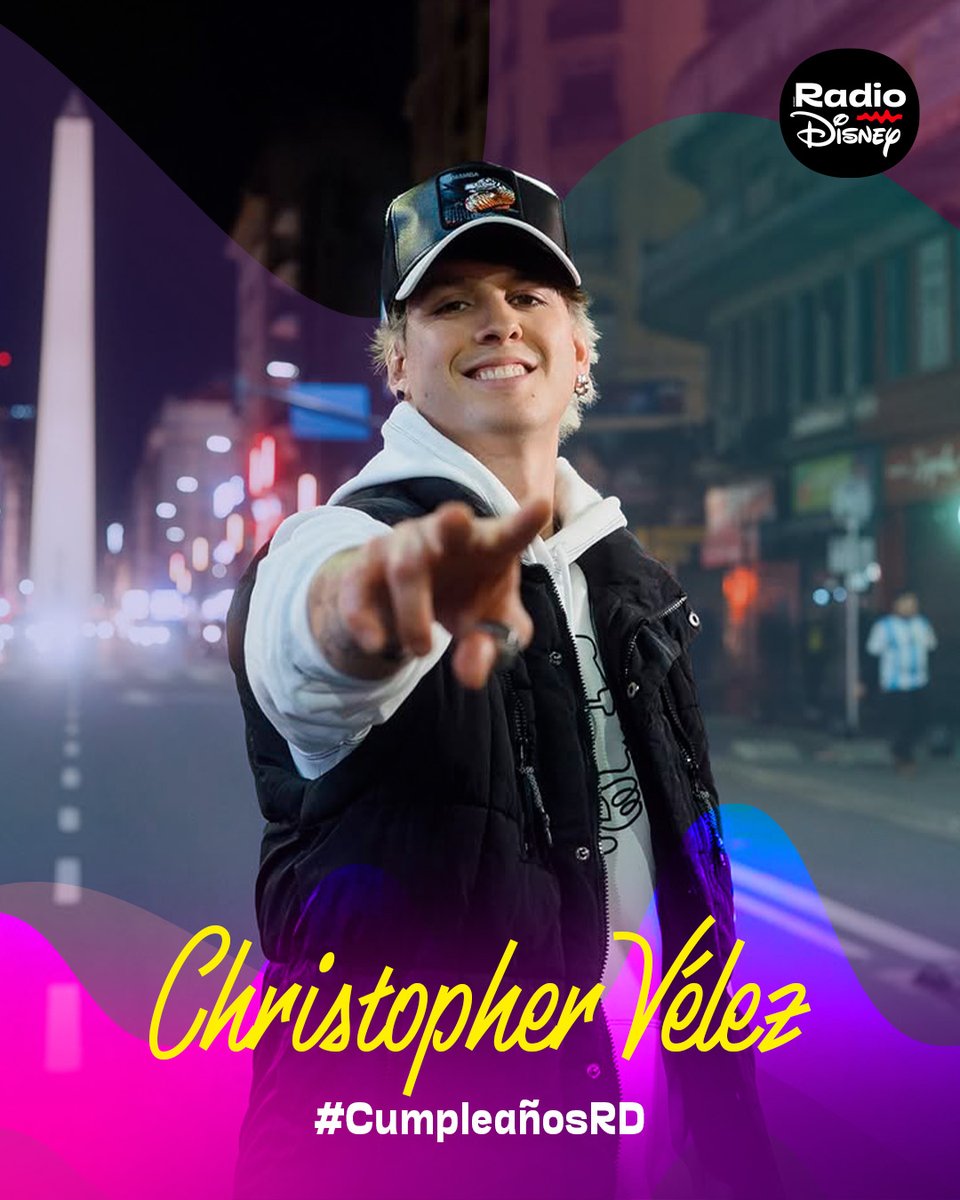 Hoy celebramos al chico que convirtió su voz en historia. 💙🎤

#ChristopherVelez eres puro nivel. 😍

Escribe tu canción favorita de él. 🎧🔥

#RadioDisneyMéxico #CumpleañosRD