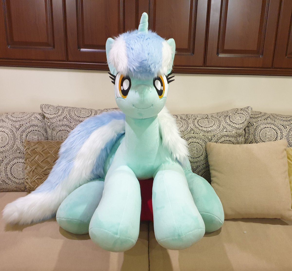Patient Lyra — she will be ready when you are.  #ponyplush #mylittlepony #customplush #mlpplush #mlp #brony