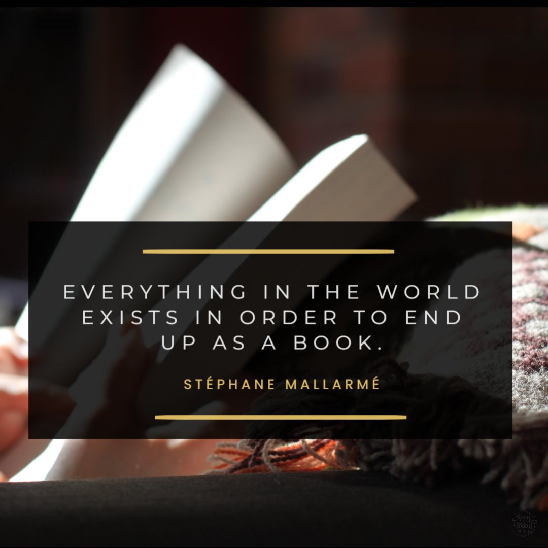 spuntoday's tweet image. Everything in the world exists in order to end up as a book. - Stéphane Mallarmé

#BookishCommunity 📚🤝
#BookShelf 📚🗄️
#WritingFlow 📝✨
#BookEnthusiast 📚😊
#AuthorVibes ✨📚
#WritersNetwork 🌐📝
#LiteraryLove 📚❤️
#PageTurner 📖🔄
#WritingHacks 📝💡
#AuthorLifeStyle 🖋️🏡…