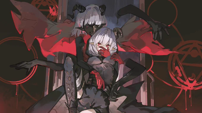 Illustrations for ELFENSJóN - HEXEN NOIR osu! World Cup SF Tiebreaker
