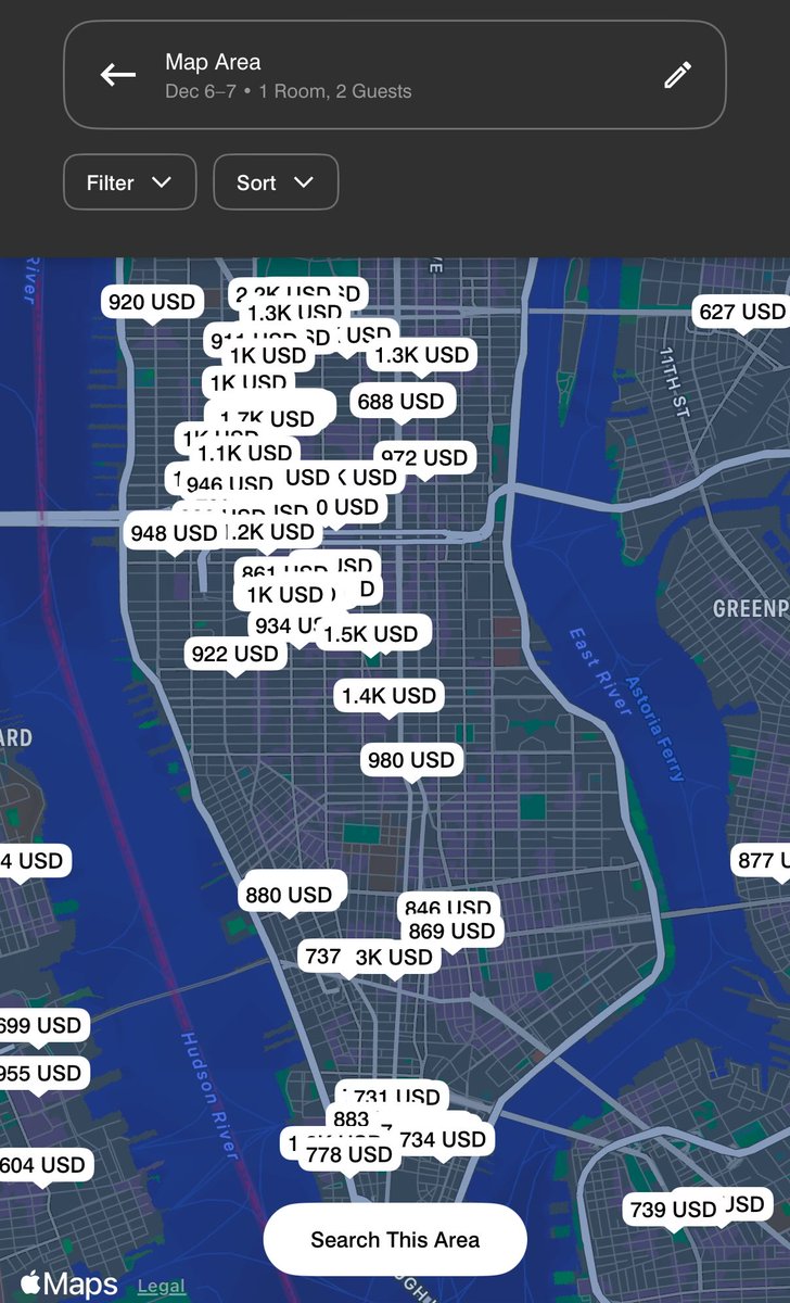 jstn_mchl's tweet image. why is every hotel in nyc so expensive on a random saturday in december 😭