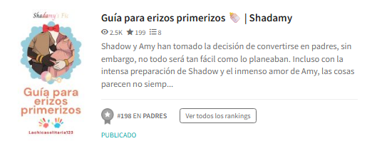 thequeenchetos's tweet photo. Okei, suficiente.
Guía Para Erizos Primerizos ahora disponible para su traducción y disfrute en otros idiomas en AO3
Gracias por tanto @MonArt3s <3
Es mi obra más ambiciosa, disculpen las tardanzas jeje
#Shadamy #Fanfic #Pregnancy #family #GPEP #au 
https://t.co/NzAj3xiStk https://t.co/J2oaaYhczw