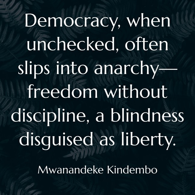 MwanandekeK's tweet photo. Mwanandeke Kindembo's Quote on Democracy https://t.co/Mjlz6GdcGp