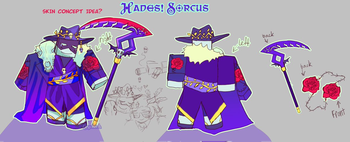 gohich_dead's tweet image. Sorcus and Tarabyte skin concept idea with Hades and Persephone ::3
#terminationprotocol #tpc