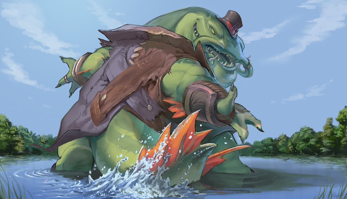 THE RIVER KING IS BACK
HERE HE COMES 
after so long I draw Tahm Kench again, god i needed this