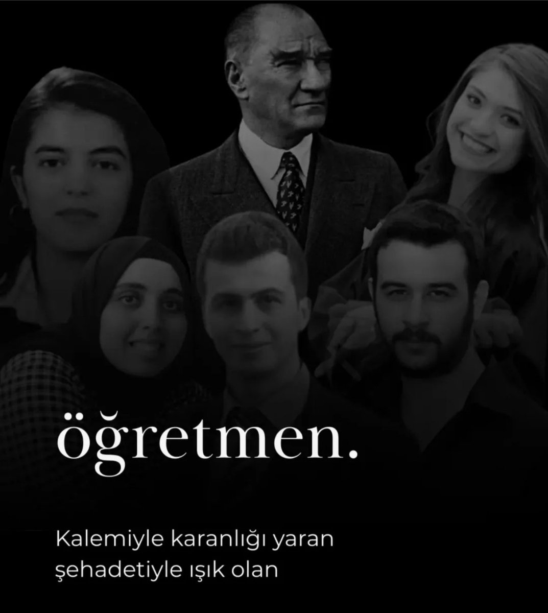 💐Şehit Şenay Aybüke YALÇIN

💐Şehit Necmettin YILMAZ

💐Şehit Ayşenur Alkan

💐Şehit Neşe Alten

💐Şehit Fırat Çakıroğlu

ve daha niceleri...

Şehit öğretmenlerimiz başta olmak üzere tüm öğretmenlerimizin, Öğretmenler Günü kutlu olsun

Unutmadık 

Aziz Ruhlarınız Şad Olsun