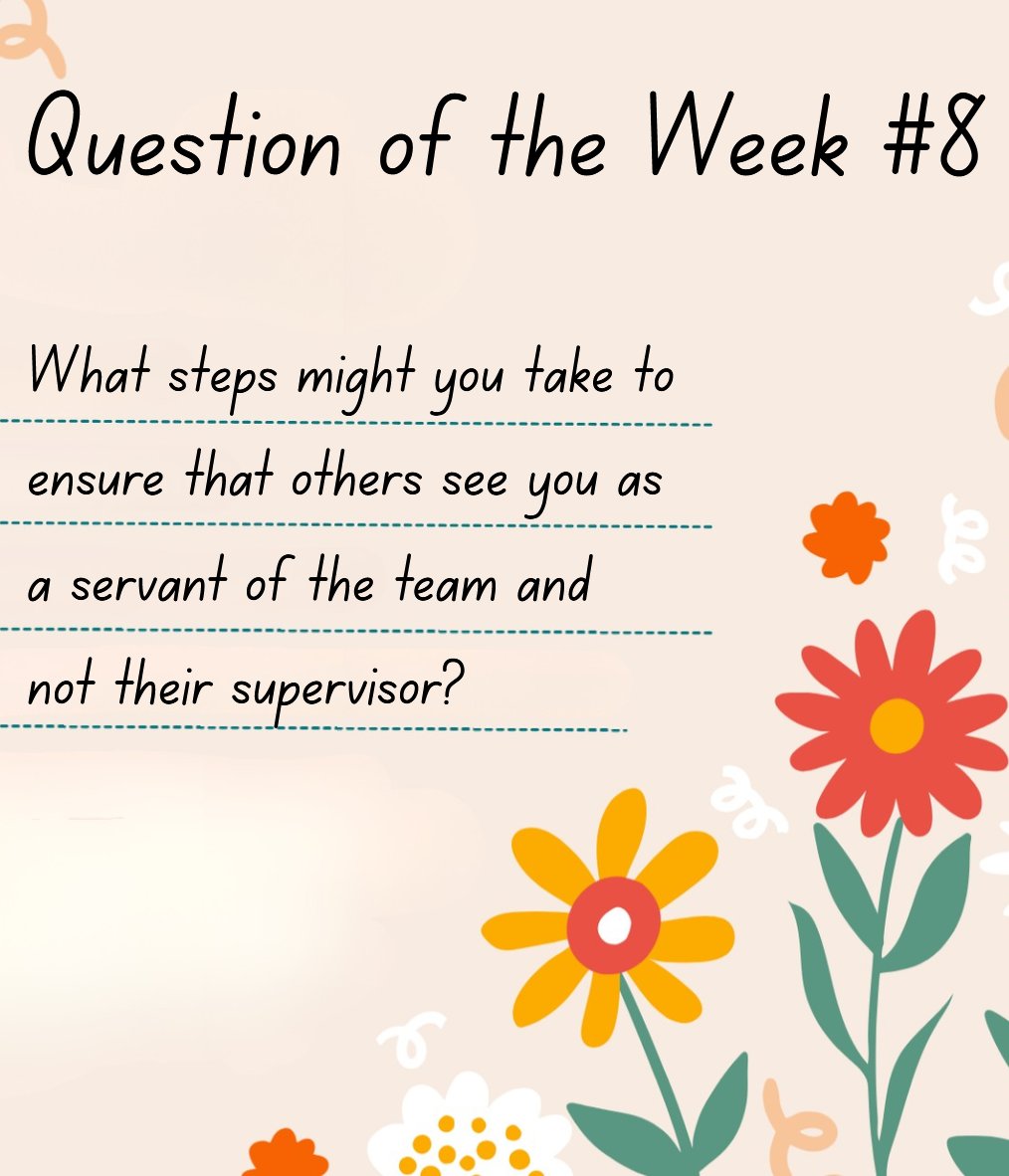 ChadDumas's tweet image. Be clear about your intentions of serving the team.

Follow for more!
#PLC #NextLearningSolutions #Teachers #Education #Reflection #QotW
